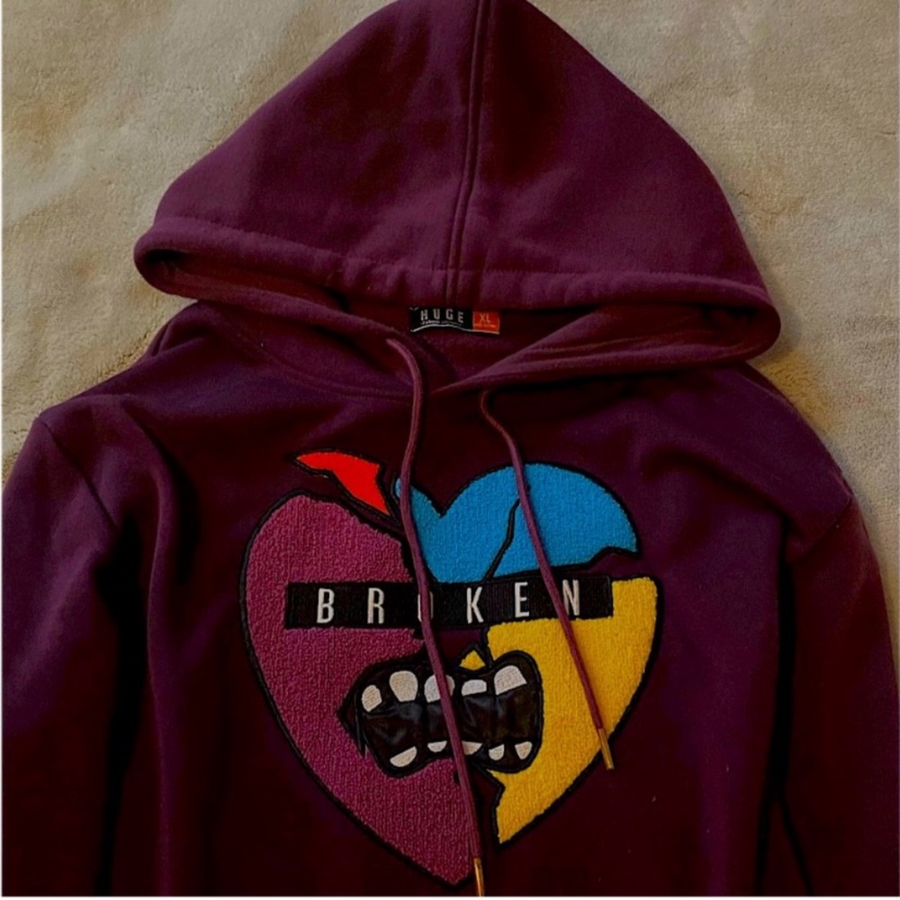 Broken heart hoodie